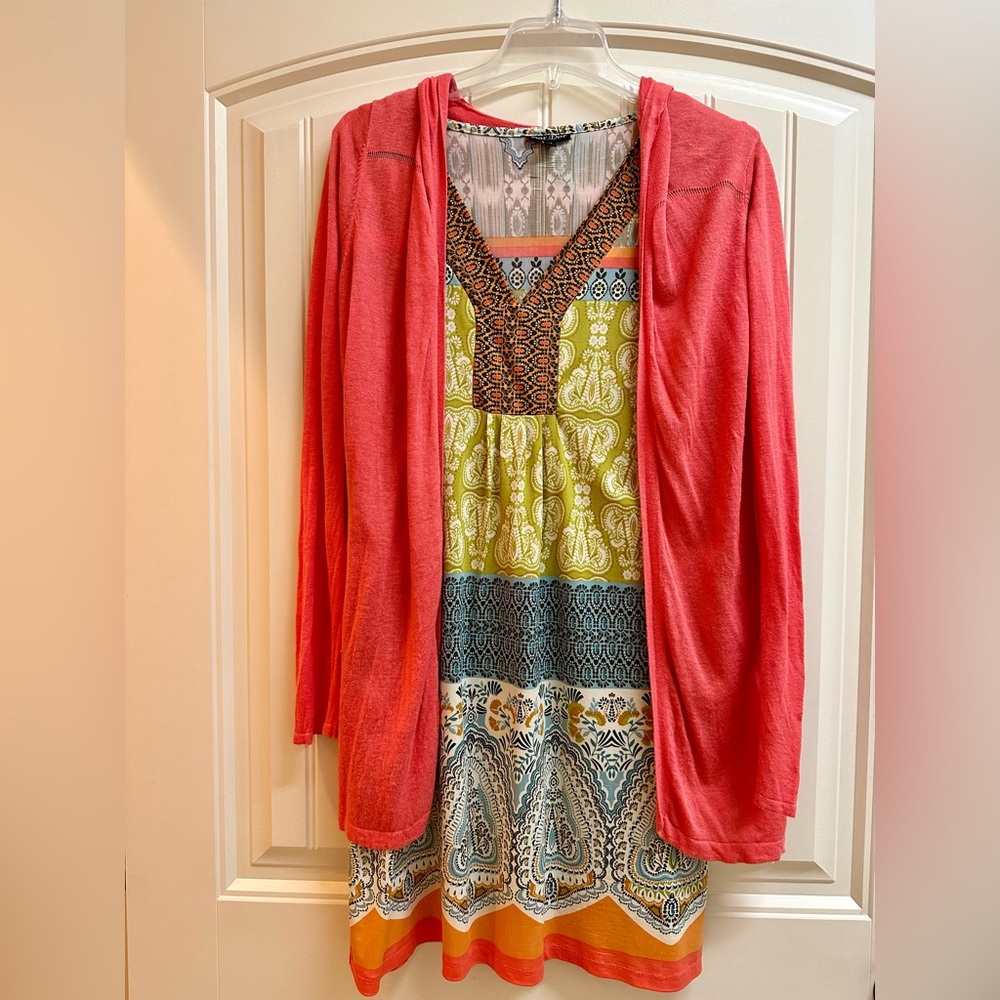 Dor Dor Couture Dress and Cynthia Rowley Sweater Sz M